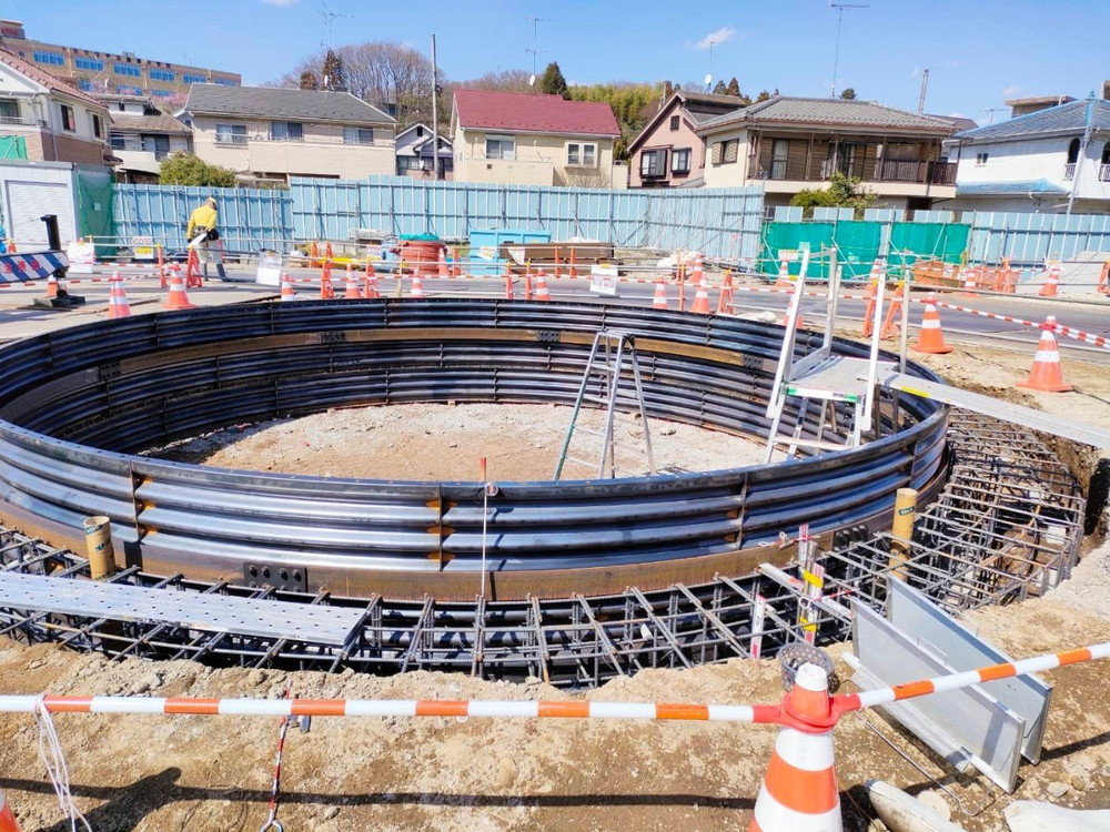 大口径深礎工事