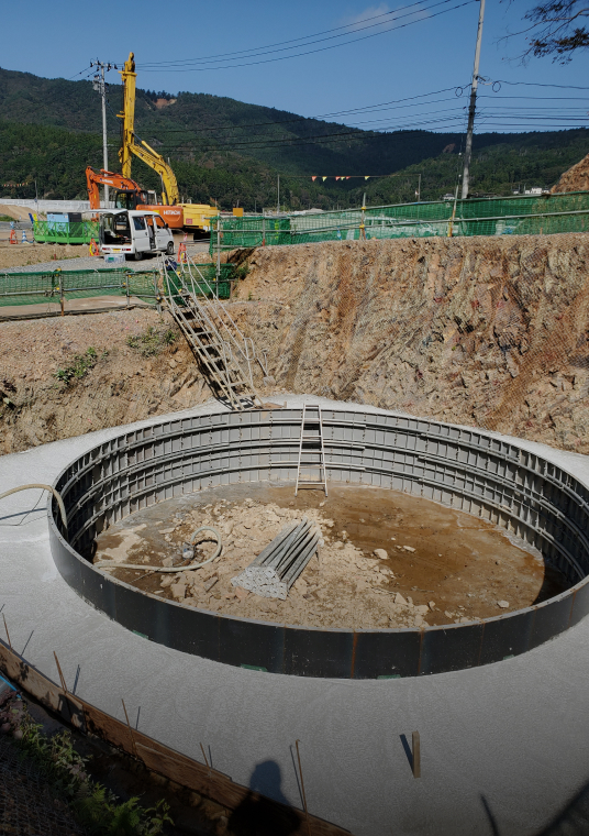 大口径深礎工事